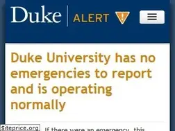 Sites similar to emergency.duke.edu
