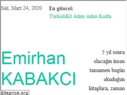 Sites similar to emirhankabakci.com