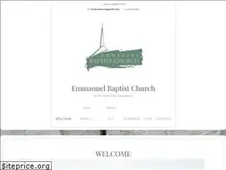 Sites similar to emmanuelbaptistbsl.org