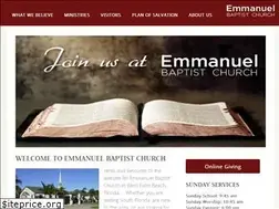 Sites similar to emmanuelbaptistwpb.org