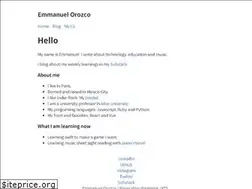 Sites similar to emmanuelorozco.com