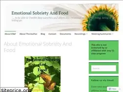 Sites similar to emotionalsobrietyandfood.com