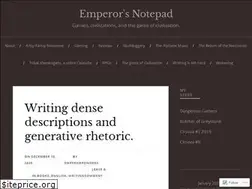 Sites similar to emperorponders.blog
