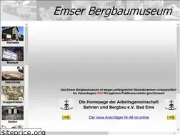 Sites similar to emser-bergbaumuseum.de