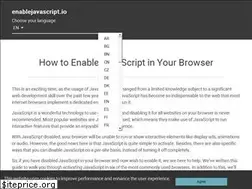 Sites similar to enablejavascript.io