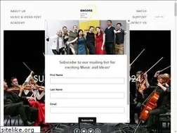 Sites similar to encorechambermusic.org