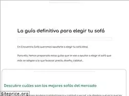 Sites similar to encuentrasofa.com