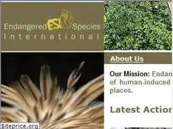 Sites similar to endangeredspeciesinternational.org