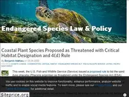Sites similar to endangeredspecieslawandpolicy.com