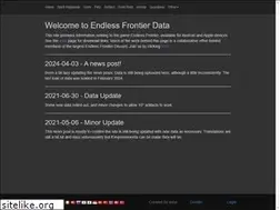 Sites similar to endlessfrontierdata.com