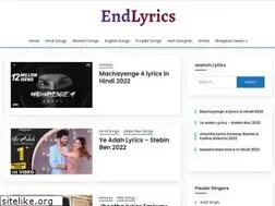 Sites similar to endlyrics.in
