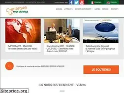 Sites similar to energiespourlafrique.org