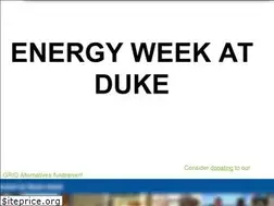 Sites similar to energyweekatduke.org