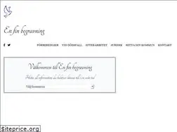 Sites similar to enfinbegravning.se