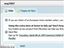 Sites similar to eng7007.pbworks.com