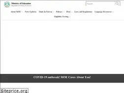 Sites similar to english.moe.gov.tw