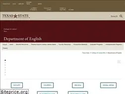 Sites similar to english.txstate.edu