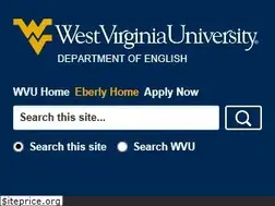 Sites similar to english.wvu.edu