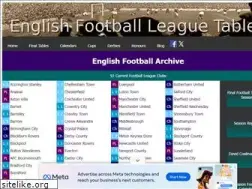 Sites similar to englishfootballleaguetables.co.uk