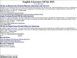 Sites similar to englishliteraturemcqs.com