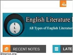 Sites similar to englishliteraturenotes.com