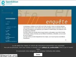 Sites similar to enquete.revues.org