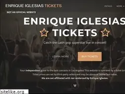 Sites similar to enriqueiglesiastickets.com