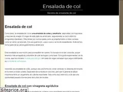 Sites similar to ensaladadecol.com