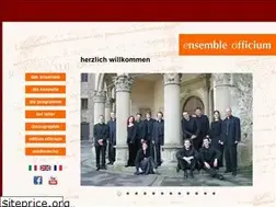 Sites similar to ensemble-officium.de