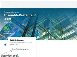 Sites similar to ensemblerestaurant.com