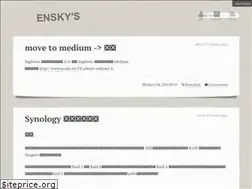 Sites similar to ensky.logdown.com