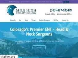 Sites similar to entdoctordenver.com