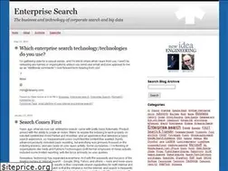 Sites similar to enterprisesearchblog.com