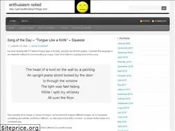 Sites similar to enthusiasmnoted.wordpress.com