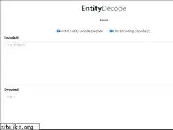 Sites similar to entitydecode.com