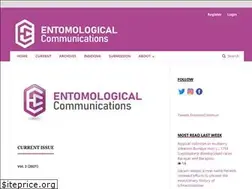 Sites similar to entomologicalcommunications.org