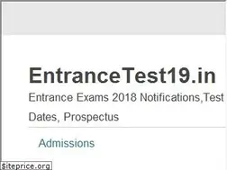 Sites similar to entrancetest19.in