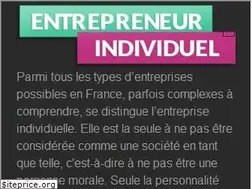 Sites similar to entrepreneur-individuel.fr