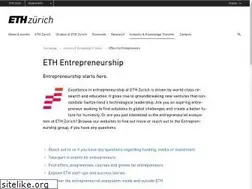 Sites similar to entrepreneurship.ethz.ch