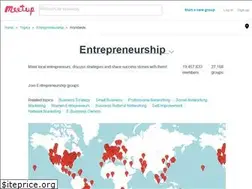 Sites similar to entrepreneurship.meetup.com