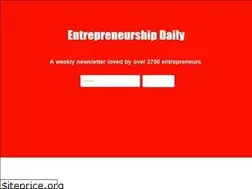 Sites similar to entrepreneurshipdaily.com