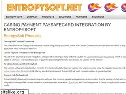 Sites similar to entropysoft.net