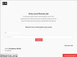 Sites similar to entrylevelremotejob.com