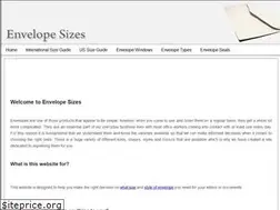Sites similar to envelopesizes.info