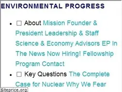 Sites similar to environmentalprogress.org