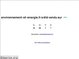 Sites similar to environnement-et-energie.fr