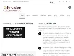 Sites similar to envisioncoachtraining.com
