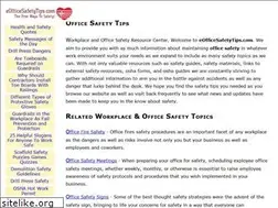 Sites similar to eofficesafetytips.com