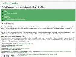 Sites similar to epackettracking.com