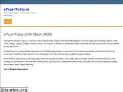 Sites similar to epapertoday.in
